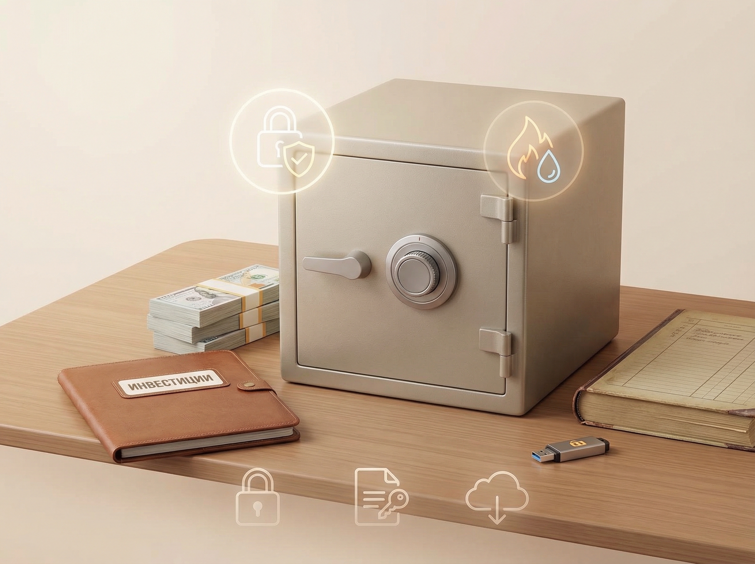 Как защитить наличные, документы, Ledger и резервные коды от кражи, пожара и потери